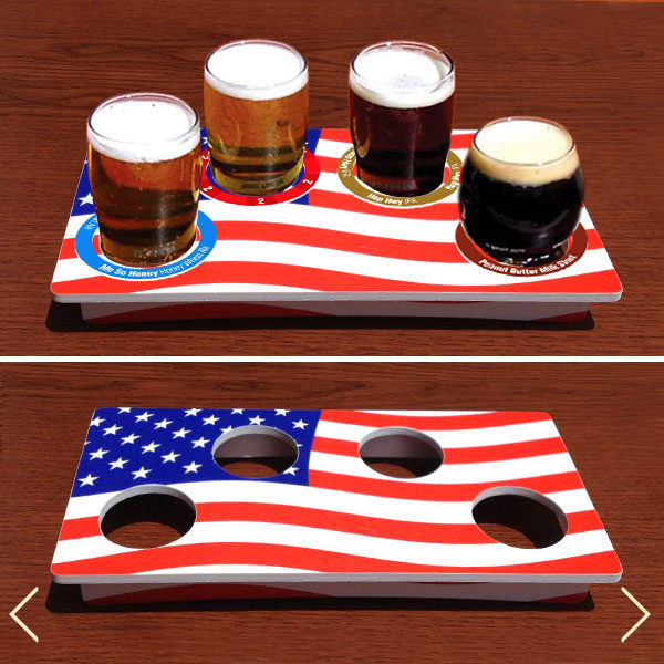 American Flag Taster Tray